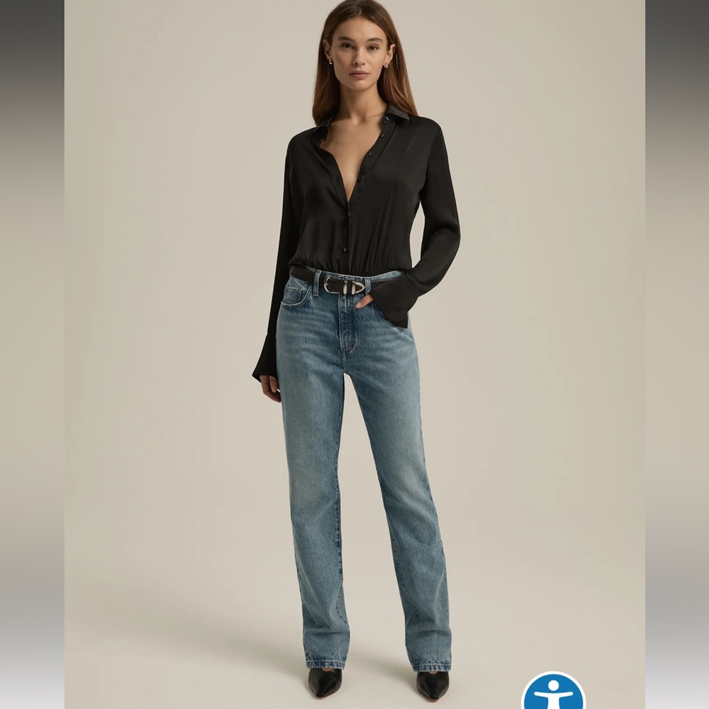 Favorite Daughter Mikaela Low Slung Slim Straight Jean - Size 25